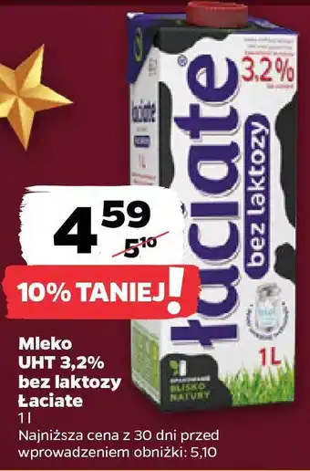 Netto Łaciate mleko UHT 3,2% bez laktozy oferta