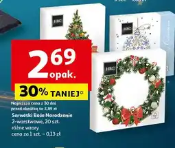 Auchan Serwetki świąteczne 33 x cm Hrc oferta