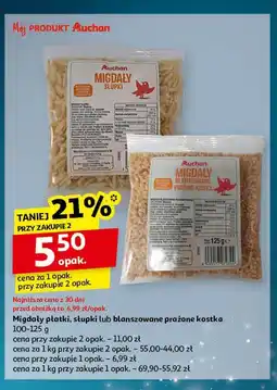 Auchan Migdały blanszowane w kostkach Auchan oferta