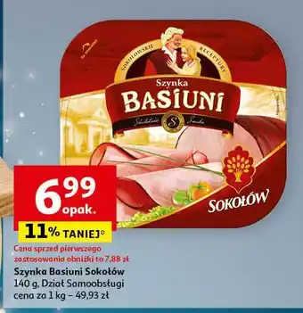 Auchan Szynka basiuni Sokołów oferta