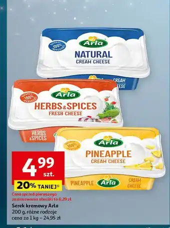 Auchan Serek kremowy naturalny Arla Apetina oferta