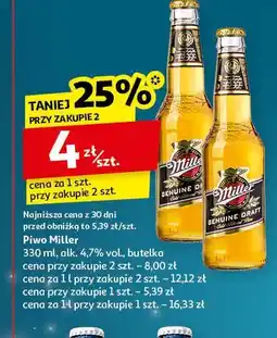 Auchan Piwo Miller Genuine Draft oferta