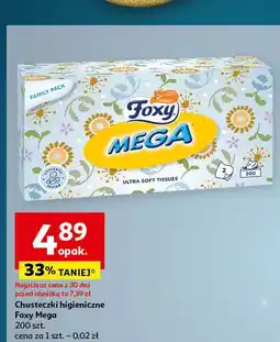 Auchan Chusteczki higieniczne Foxy Mega oferta