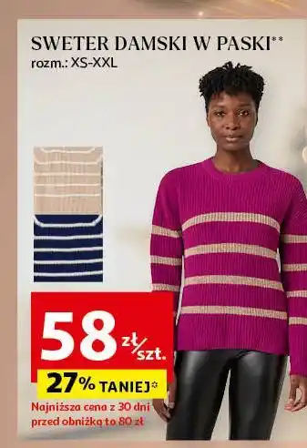 Auchan Sweter damski rozm. xs-xxl oferta