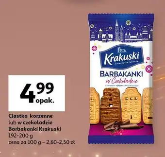 Auchan Ciastka korzenne Krakuski Barbakanki oferta