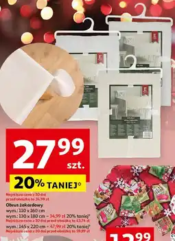 Auchan Obrus żakardowy 145 x 220 cm Essex oferta