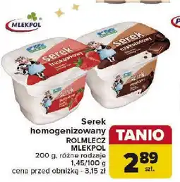 Carrefour Market Serek homogenizowany czekoladowy Rolmlecz oferta