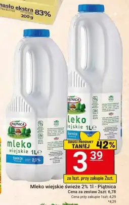 Hitpol Mleko wiejskie świeże 2% - Piątnica oferta