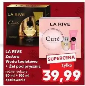 Kaufland Żel pod prysznic 100 ml + woda toaletowa 90 La Rive Cash oferta