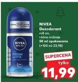 Kaufland Antyperspirant Nivea Men Fresh Active oferta