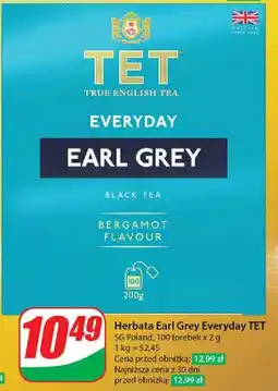 Dino Herbata earl grey Tetley Everyday oferta