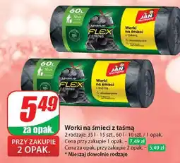 Dino Worki na śmieci flex & strong 60 l Jan Niezbędny Magnum oferta