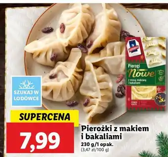 Lidl Pierogi z masą makową i bakaliami Konspol oferta