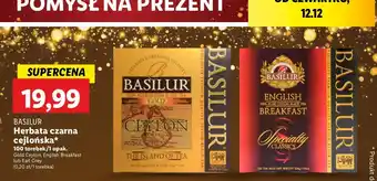 Lidl Herbata earl grey Basilur oferta