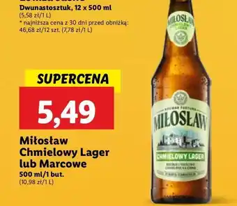 Lidl Piwo Miłosław Marcowe oferta