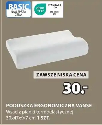 JYSK Poduszka ergonomiczna TEX oferta