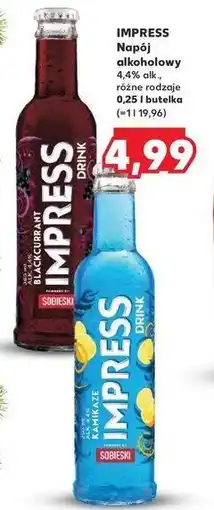 Kaufland Drink blackcurrant Sobieski Impress oferta