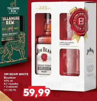 Kaufland Bourbon + 2 szklanki Jim Beam White Label oferta