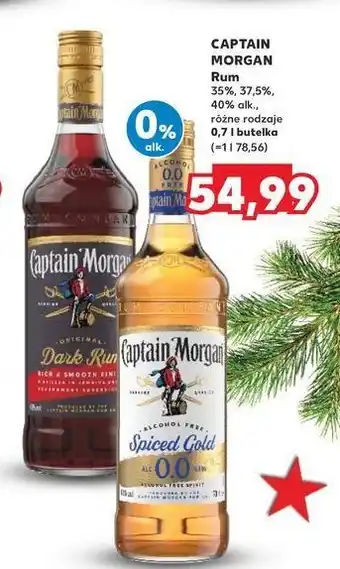 Kaufland Rum bezalkoholowy Captain Morgan Spiced Gold oferta