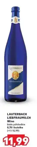 Kaufland Wino Lauterbach Liebfraumilch oferta