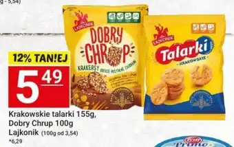 Hitpol Krakowskie talarki 155g, Dobry Chrup Lajkonik oferta