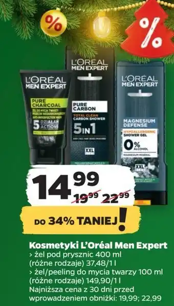 Netto Żel pod prysznic total clean L'oreal Men Expert Pure Carbon oferta