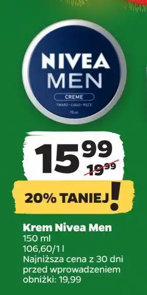 Netto Krem do twarzy i ciała Nivea Men Creme oferta