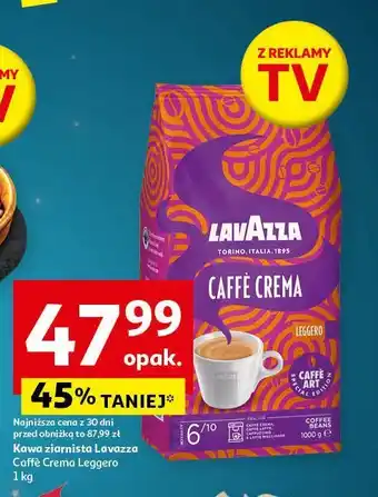 Auchan Kawa legerro Lavazza caffe crema oferta