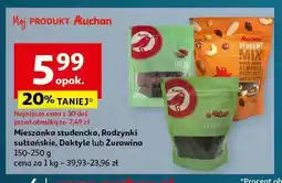 Auchan Daktyle suszone bez pestek Auchan bio oferta