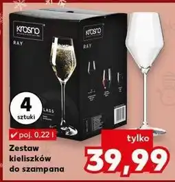 Kaufland Kieliszki do szampana ray 220 ml Krosno S.a oferta