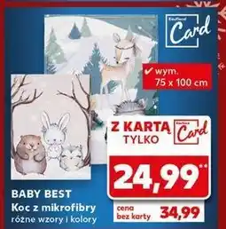 Kaufland Koc z mikrofibry 75 x 100 cm Babybest oferta