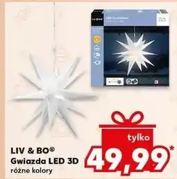 Kaufland Gwiazda bożonarodzeniowa dekoracja led Liv & Bo oferta