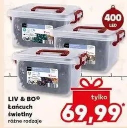 Kaufland Łańcuch świetlny 400led Liv & Bo oferta