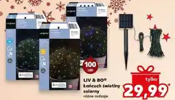 Kaufland Łańcuch świetlny solarny 100 led multikolor Liv & Bo oferta