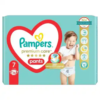 Kaufland Pampers Premium Care Pieluchomajtki, rozmiar 7, 36 sztuk, 17kg+ oferta