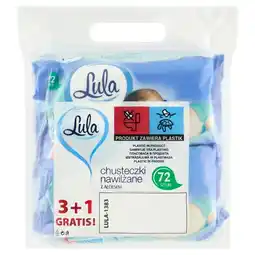 Kaufland Lula Baby Chusteczki nawilżane z dodatkiem aloesu 72 sztuki oferta