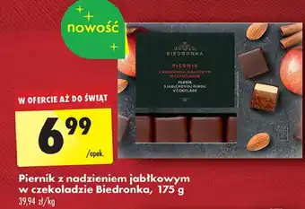 Biedronka Pierniki z nadzieniem jabłkowym w czekoladzie Biedronka oferta