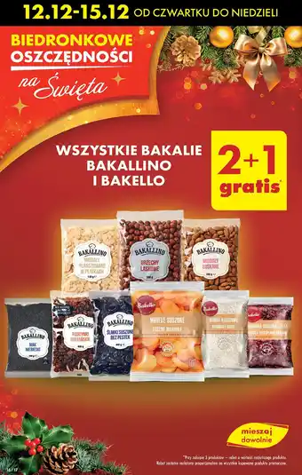 Biedronka Żurawina suszona Bakello oferta