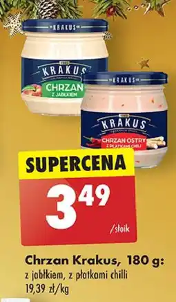 Biedronka Chrzan ostry z płatkami chili Krakus Maspex oferta