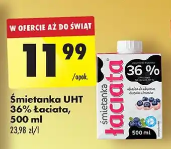 Biedronka Śmietanka 36 % Łaciata oferta