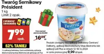 Delikatesy Centrum Twaróg Sernikowy President oferta