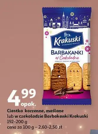 Auchan Herbatniki korzenne maślane Krakuski barbakanki Krakuski bahlsen oferta