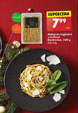 Biedronka Makaron tagliolini z truflami Biedronka oferta