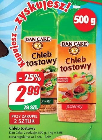 Dino Chleb tostowy Dan Cake 500g oferta