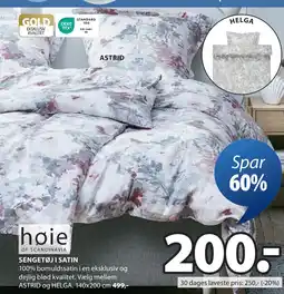 JYSK SENGETØJ I SATIN oferta