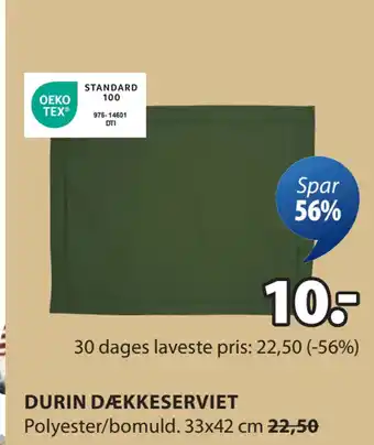 JYSK DURIN DÆKKESERVIET oferta