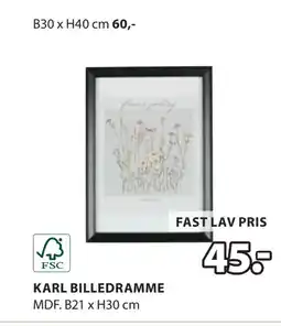 JYSK KARL BILLEDRAMME oferta