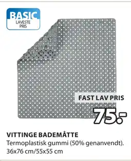 JYSK VITTINGE BADEMÅTTE oferta