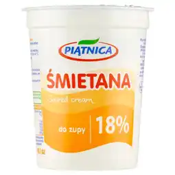 Euro Sklep Piątnica Śmietana 18 % 400 g oferta