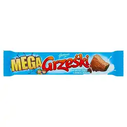 Biedronka Grześki Mega Wafel przekładany kremem kakaowym w czekoladzie mlecznej 48 g oferta